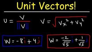 How To Find The Unit Vector