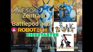 Macros Robotech Zentradi Battlepod - 1:18 scale action figure compatible! This is awesome!