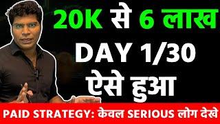 DAY 1 OF 15 MINUTE STRATEGY iN #stockmarket I 30 Days 15 Minute Strategy Challange Live #trading