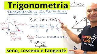 SENO, COSSENO e TANGENTE NO TRIÂNGULO RETÂNGULO