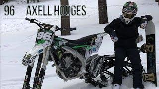 Axell Hodges Playing in the Snow (Snow Bike, Snowboard, Dirt Bike)