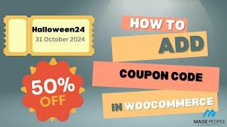 How to add coupon code in Woocommerce