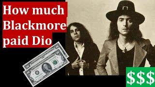 How much Ritchie Blackmore paid Ronnie James Dio