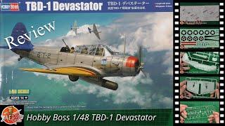 Hobby Boss 1/48 TBD-1 Devastator Review