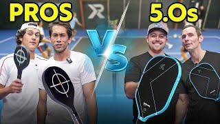 Can Pro Pickleball Players Win with TRAINING PADDLES?!?