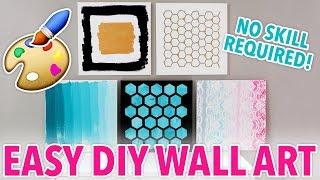 5 DIY Wall Art Designs Anybody Can Make! | @karenkavett