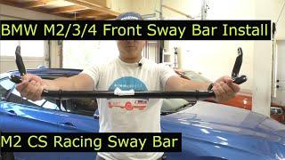 BMW M2 M3 M4 Front Sway Bar Installation (F8X Chassis)