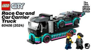 LEGO City - Race Car and Car Carrier Truck - 60406 Speed Build