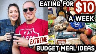 HOW TO EAT FOR $10 A WEEK | EXTREME Budget Grocery Haul & Meal Plan | Vegan On A Budget