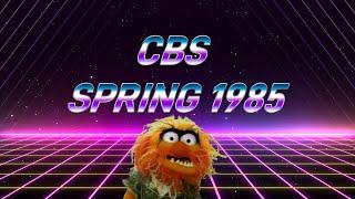 CBS Saturday Cartoon Line up with bumpers and commercials | 1985