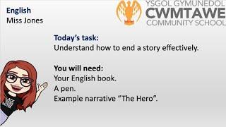 Narrative Writing - How to End a Story