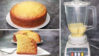 Sponge Cake In Blender | Vanilla Sponge Cake Recipe Without Oven | Yummy