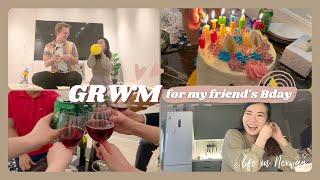  life in Oslo | GRWM to my friend's B-day party 