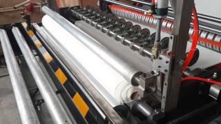 Two color printing Maxi roll and kitchen towel roll making machine