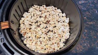 Air Fryer Popcorn - yes, you can make popcorn in the air fryer! It totally works! 