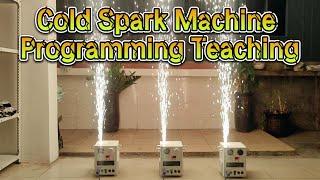 Grace Stage Lighting Cold Spark Machine Programming Teaching by remote control