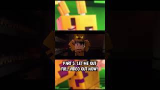 William Afton puts on the Spring Bonnie suit in part 5 Let Me Out  #fnaf #minecraft