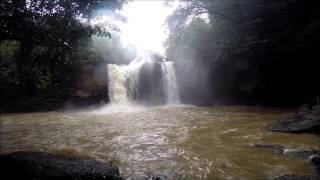 Haew Suwat Waterfall during the rainy season