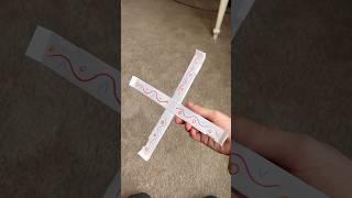 How To Make A Paper Boomerang In One Minute #boomerangs #howto #fun