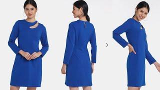 Zink London Blue Sheath Dress