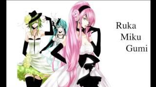 DIVINE-DIVA (Hatsune Miku & Megurine Luka & GUMI) - Surrounded by Enemies 2011 (rus sub)