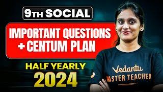 9th Social | Important Questions | Half Yearly 2024 | Asha Ma'am