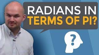 What does radians in terms of pi mean and how does it look