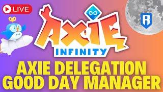 AXIE DELEGATION is LIVE and MANAGERS are BACK in AXIE INFINITY