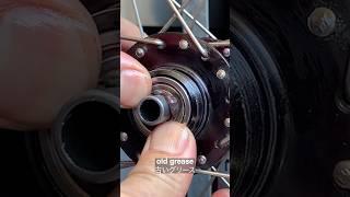 how a vintage grease guard bike hub works #bike #cycling