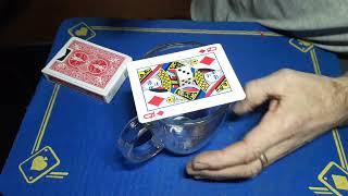 solid thru solid magic trick TUTORIAL. gimmick card tricks