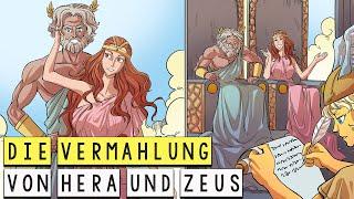 Die Vermählung von Hera und Zeus - Griechische Mythologie - Geschichte und Mythologie Illustriert