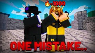 LOSING My 1,000 WINSTREAK In Roblox Bedwars  [Ft.@walRBLX]