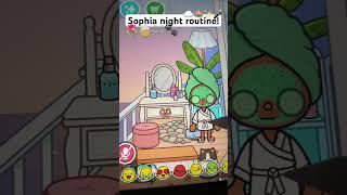 Sophia night routine!!  #cute #tocabocarp #tocaboca