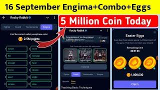 15 - 16 september rocky rabbit combo|rocky rabbit enigma today| Rocky Rabbit New crypto currency