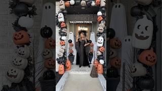 Halloween porch decor #halloween #halloweenideas #spookydecor #porchdecor