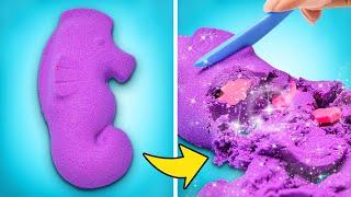 Let's Make Glittery Kinetic Sand  EASY Recipe & Awesome Fidget DIY Ideas by Imagine PlayWorld