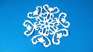 How to Make Paper Snowflakes  DIY Paper Christmas Decorations