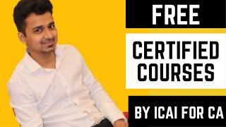 FREE Certificate Course by ICAI for CA| Best Course for CA