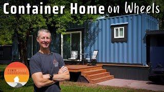 40ft Container converted to Cozy Tiny House Bachelor Pad - on Wheels!