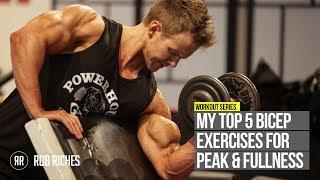 TOP 5 Bicep Peak Exercises | Rob Riches