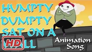 Humpty Dumpty Sat On A Wall Animation Song | Nursery Rhyme With Lyrics For Children English