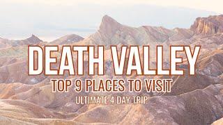 Top 9 Places DEATH VALLEY National Park - 4 Day Trip Hiking & Travel Guide to Death Valley