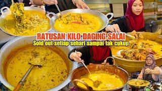 TAK HENTI HENTI PELANGGAN DATANG SAMPAI HABIS RATUSAN KILO DAGING SALAI