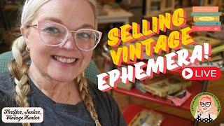 Selling Vintage & Antique Ephemera On Virtual Antique Marketplace!