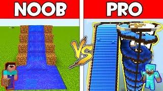 Minecraft - NOOB vs PRO : WATER SLIDE in Minecraft ! AVM SHORTS Animation