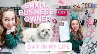 DAY IN MY LIFE as a business owner! live stream packaging orders & working at the office!