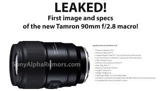 LEAKED: First image and full specs of the new Tamron 90mm f/2.8 Full Frame macro lens!