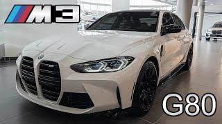 2021 BMW M3 G80 Alpine White Walkaround Review + Exhaust Sound Revs