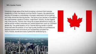 TEFL / TESOL Course in Canada | Teach & Live abroad!