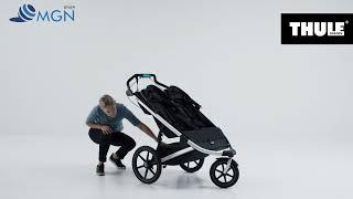 Compacta e Confortável Thule Urban Glide 2 Garrinho para Corrida Duplo Alumínio/Preto Jet